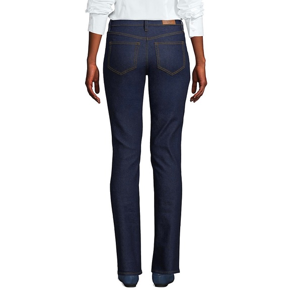 NWOT Women's Tall Mid Rise Straight Leg Blue Jeans - Picture 3 of 4